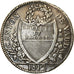 Coin, SWISS CANTONS, VAUD, 40 Batzen, 1812, VF(30-35), Silver, KM:17