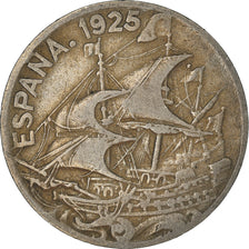 Coin, Spain, Alfonso XIII, 25 Centimos, 1925, Madrid, EF(40-45), Copper-nickel