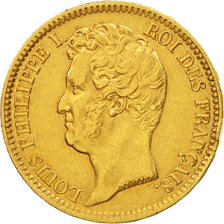 France, Louis-Philippe, 20 Francs, 1831, Lille, EF(40-45), Gold, KM:746.4