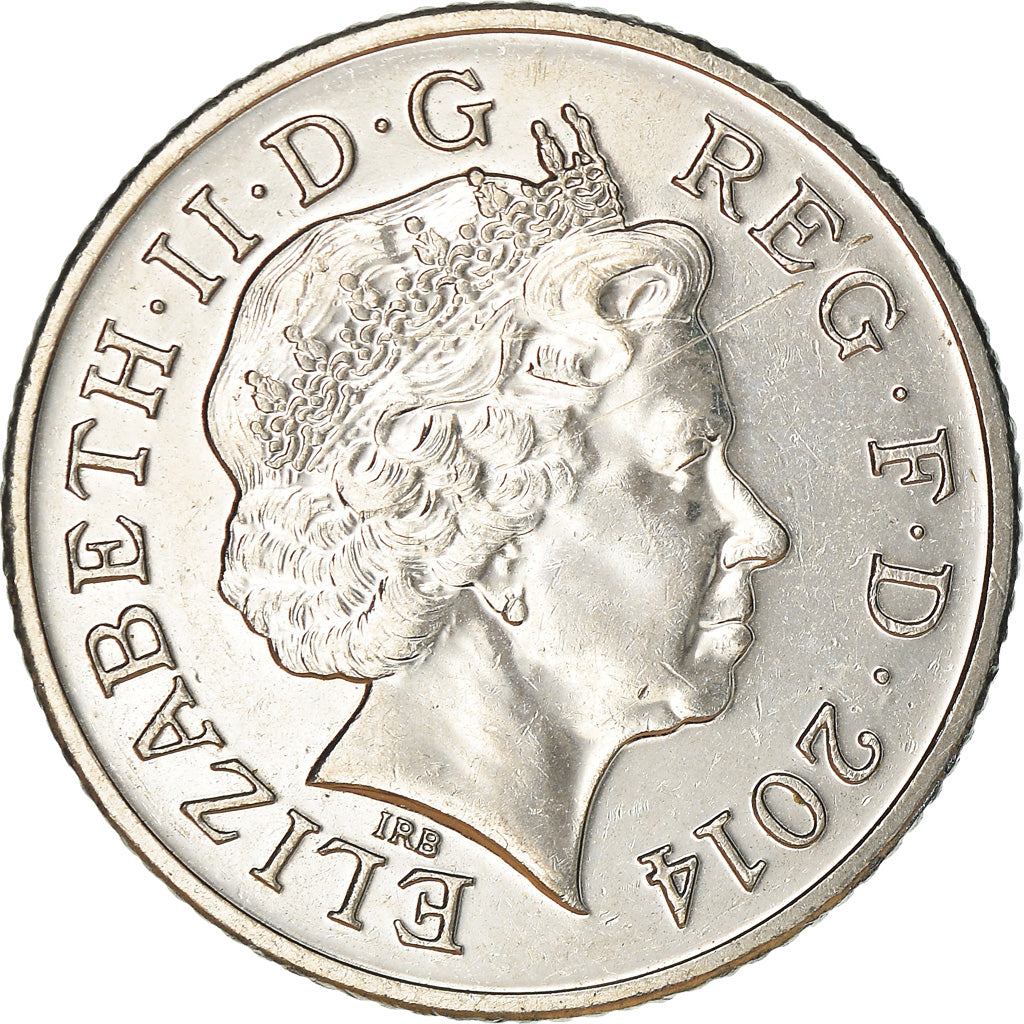 Coin, Great Britain, 10 Pence, 2014, EF(40-45), Copper-nickel