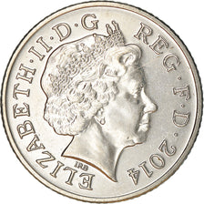 Coin, Great Britain, 10 Pence, 2014, EF(40-45), Copper-nickel