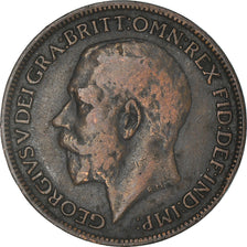 Coin, Great Britain, George V, Farthing, 1916, EF(40-45), Bronze, KM:808.1