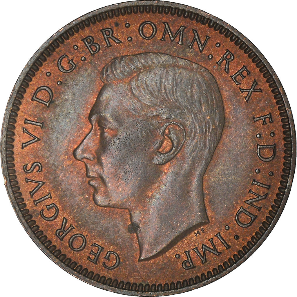 Coin, Great Britain, George VI, Farthing, 1937, EF(40-45), Bronze, KM:843