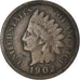 Coin, United States, Indian Head Cent, Cent, 1902, U.S. Mint, Philadelphia