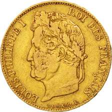 France, Louis-Philippe, 20 Francs, 1832, Rouen, EF(40-45), Gold, KM:750.2