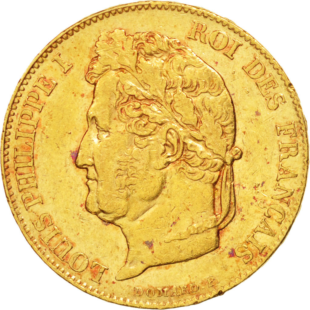France, Louis-Philippe, 20 Francs, 1833, Paris, AU(55-58), Gold, KM:750.1