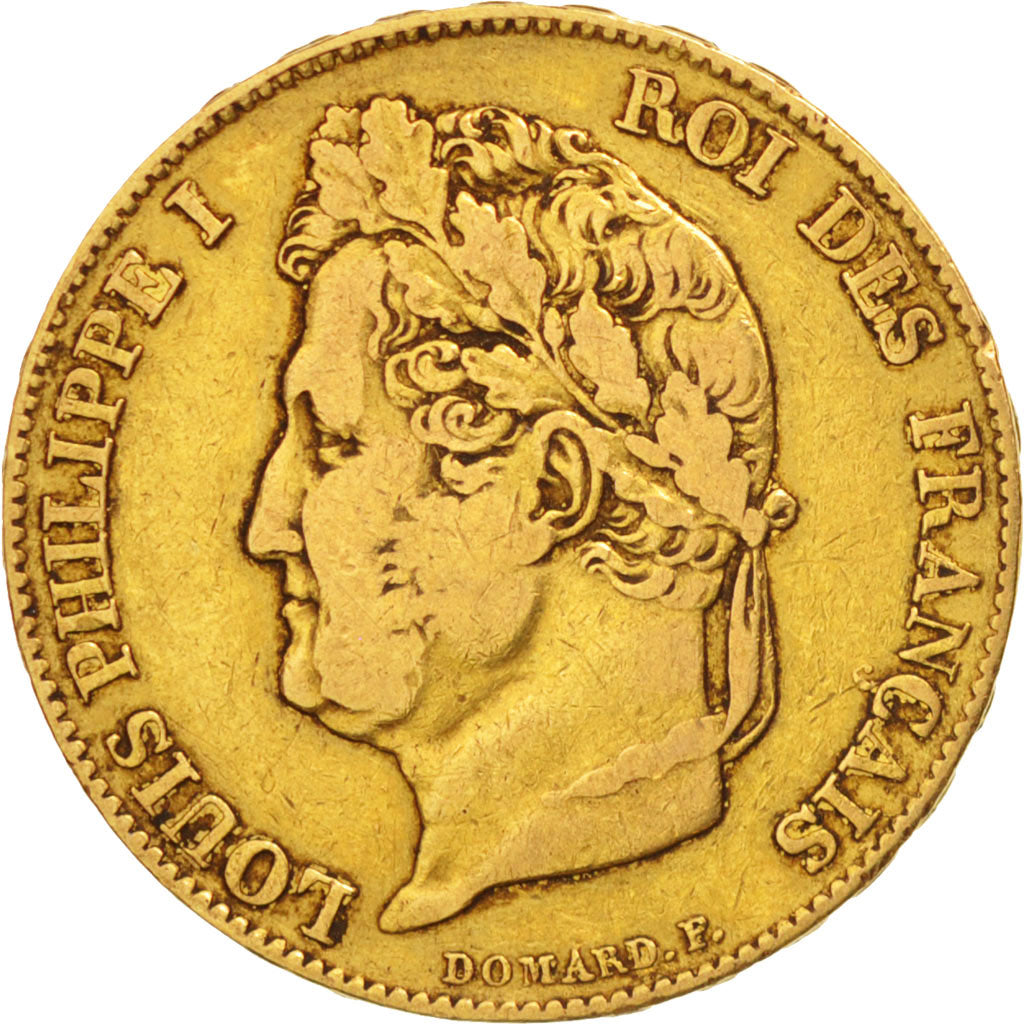 Monnaie, France, Louis-Philippe, 20 Francs, 1833, Rouen, TTB, Or, KM:750.2