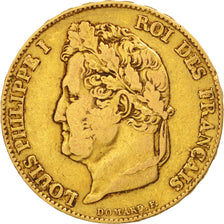 Monnaie, France, Louis-Philippe, 20 Francs, 1833, Rouen, TTB, Or, KM:750.2