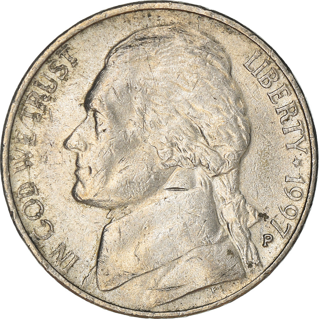 Munten, Verenigde Staten, Jefferson Nickel, 5 Cents, 1997, U.S. Mint