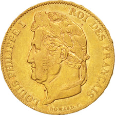 Monnaie, France, Louis-Philippe, 20 Francs, 1833, Lille, TTB+, Or, KM:750.5