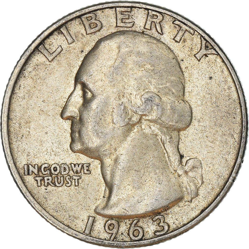 Monnaie, États-Unis, Washington Quarter, Quarter, 1963, U.S. Mint