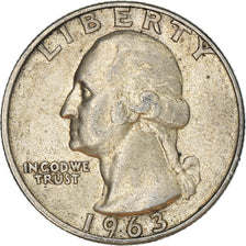 Monnaie, États-Unis, Washington Quarter, Quarter, 1963, U.S. Mint