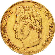 France, Louis-Philippe, 20 Francs, 1834, Paris, EF(40-45), Gold, KM:750.1