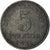 Moneda, ALEMANIA - IMPERIO, 5 Pfennig, 1921, Karlsruhe, BC+, Hierro, KM:19