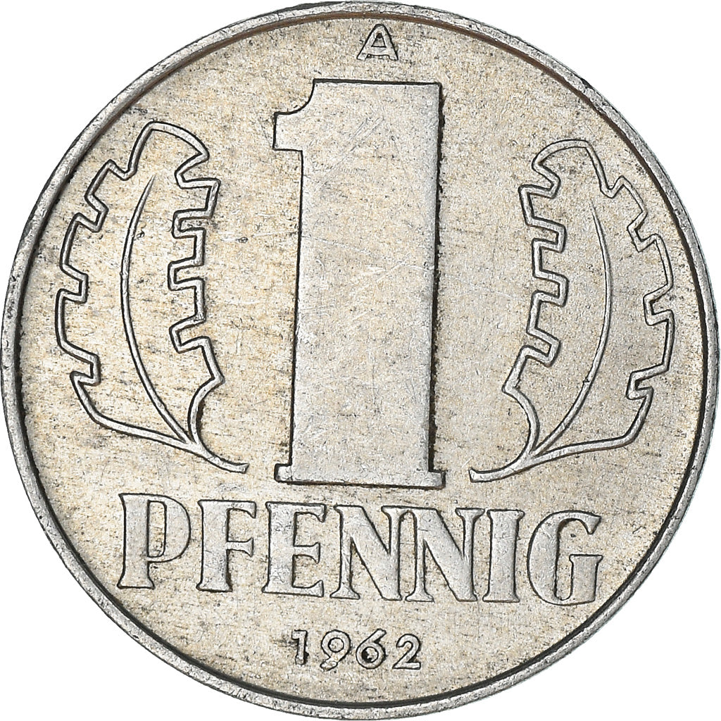 Coin, GERMAN-DEMOCRATIC REPUBLIC, Pfennig, 1962, Berlin, EF(40-45), Aluminum