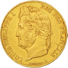 France, Louis-Philippe, 20 Francs, 1834, Bayonne, AU(50-53), Gold, KM:750.3