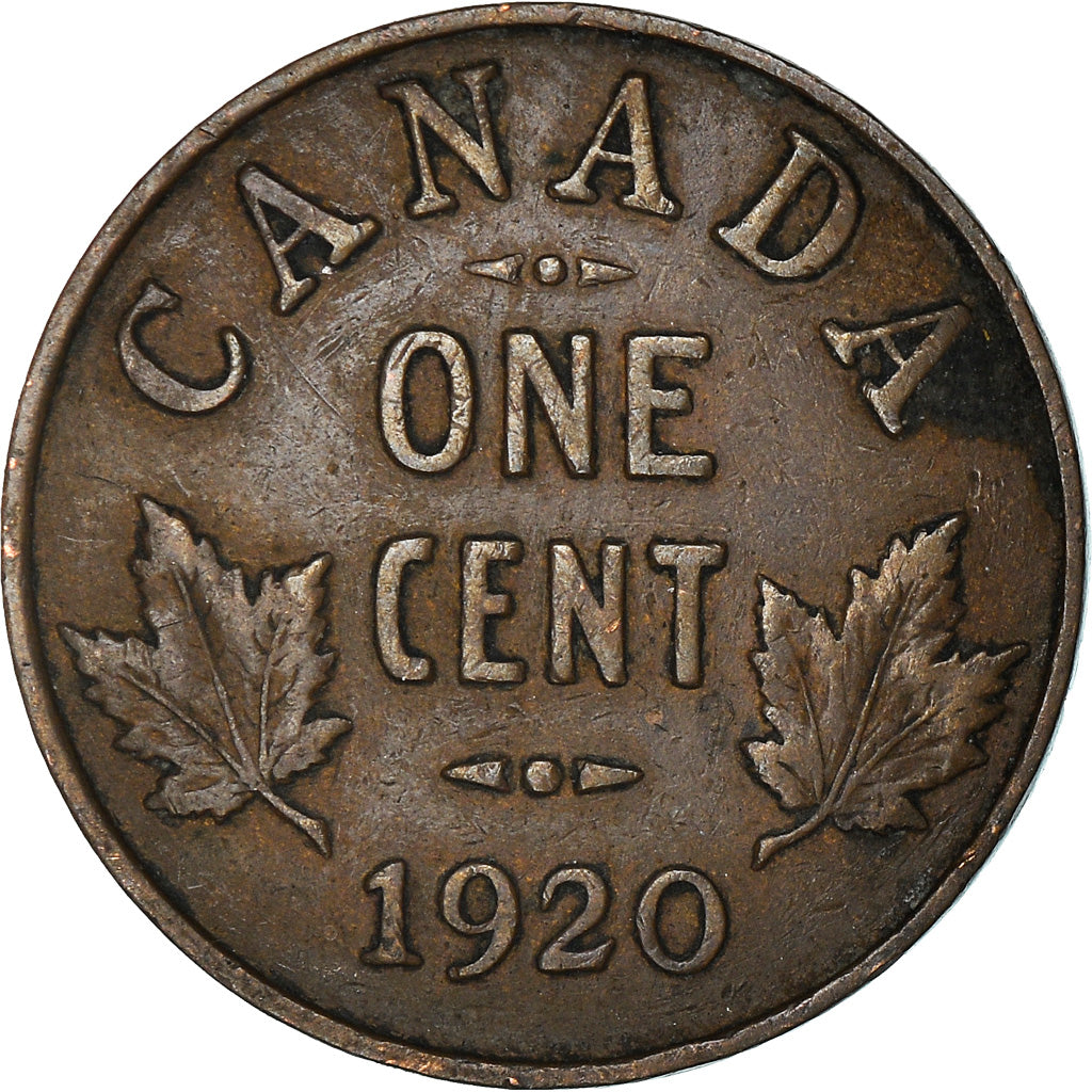 Coin, Canada, George V, Cent, 1920, Royal Canadian Mint, Ottawa, VF(30-35)