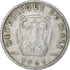 Coin, Mali, 5 Francs, 1961, Paris, VF(30-35), Aluminum, KM:2