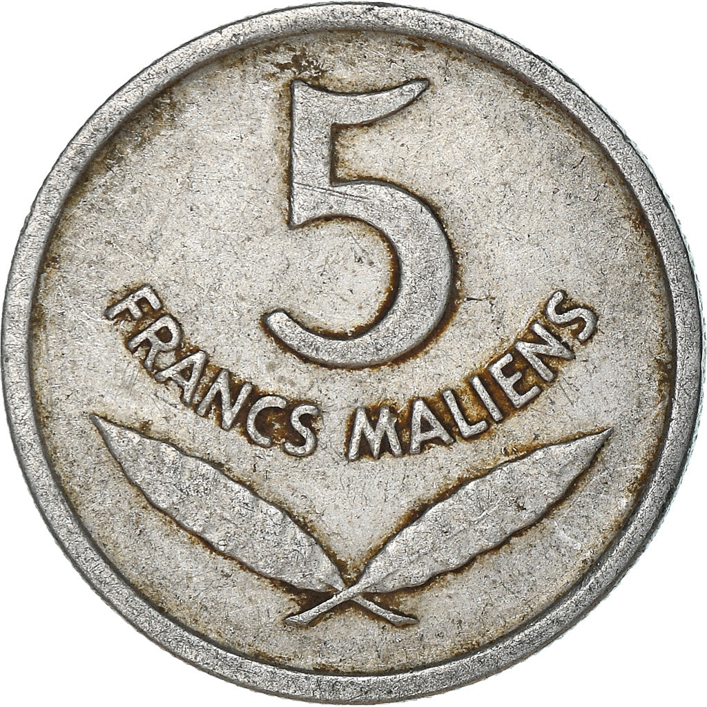 Coin, Mali, 5 Francs, 1961, Paris, VF(30-35), Aluminum, KM:2