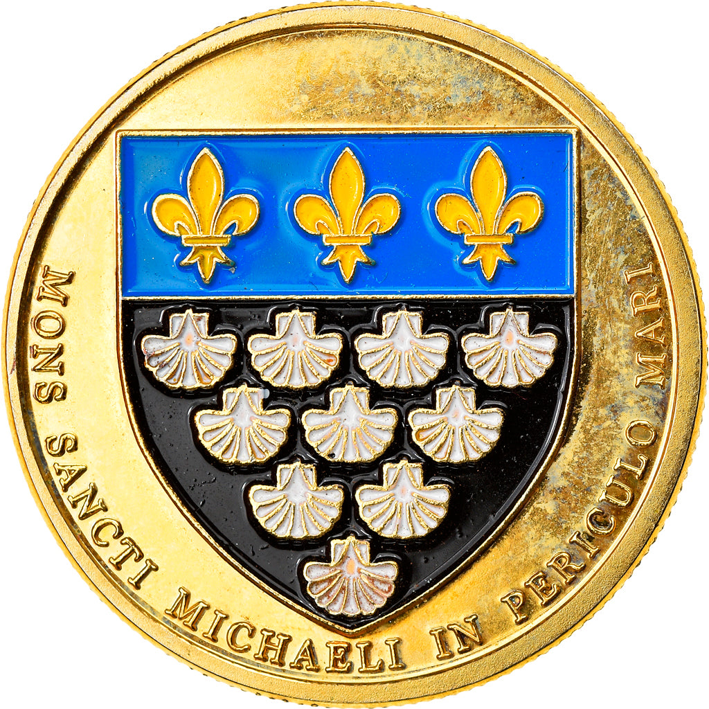 France, Token, Touristic token, Le Mont-Saint-Michel - L'Archange et la