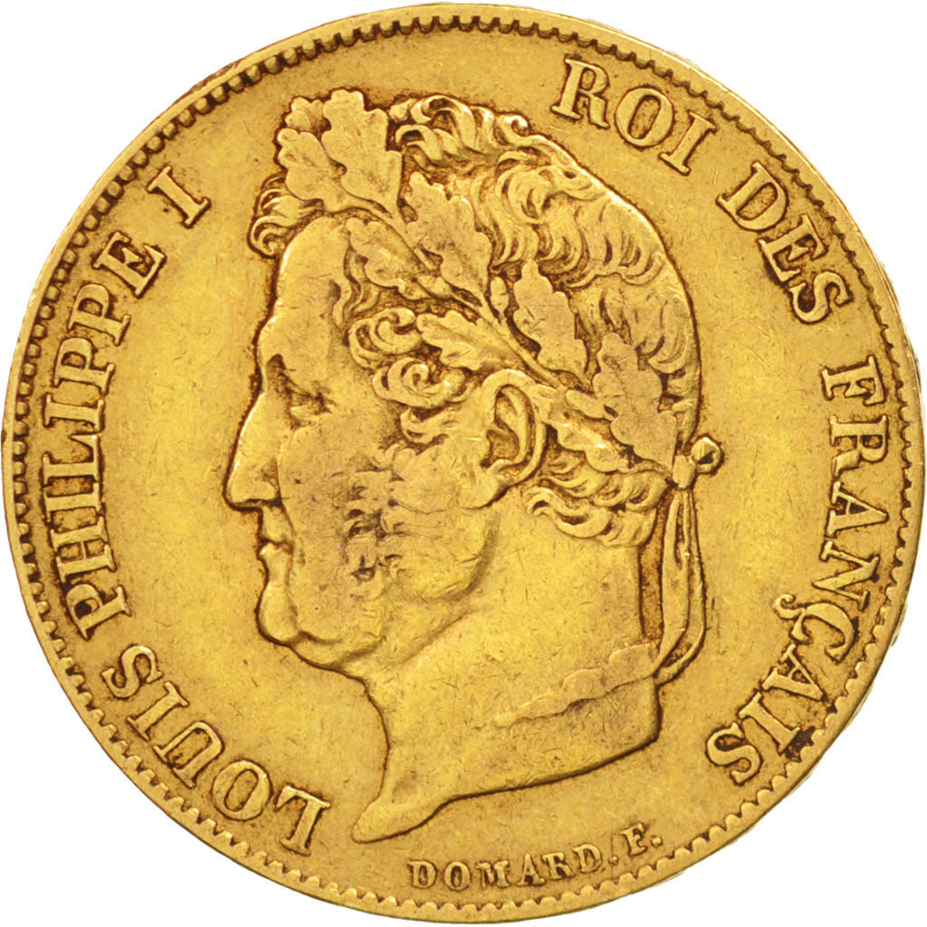 France, Louis-Philippe, 20 Francs, 1835, Paris, EF(40-45), Gold, KM:750.1