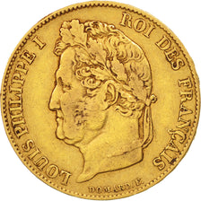 France, Louis-Philippe, 20 Francs, 1835, Paris, EF(40-45), Gold, KM:750.1