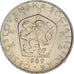 Coin, Czechoslovakia, 5 Korun, 1989, EF(40-45), Copper-nickel, KM:60