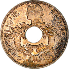 Moeda, INDOCHINA FRANCESA, 5 Cents, 1939, Paris, EF(40-45), Níquel-Latão