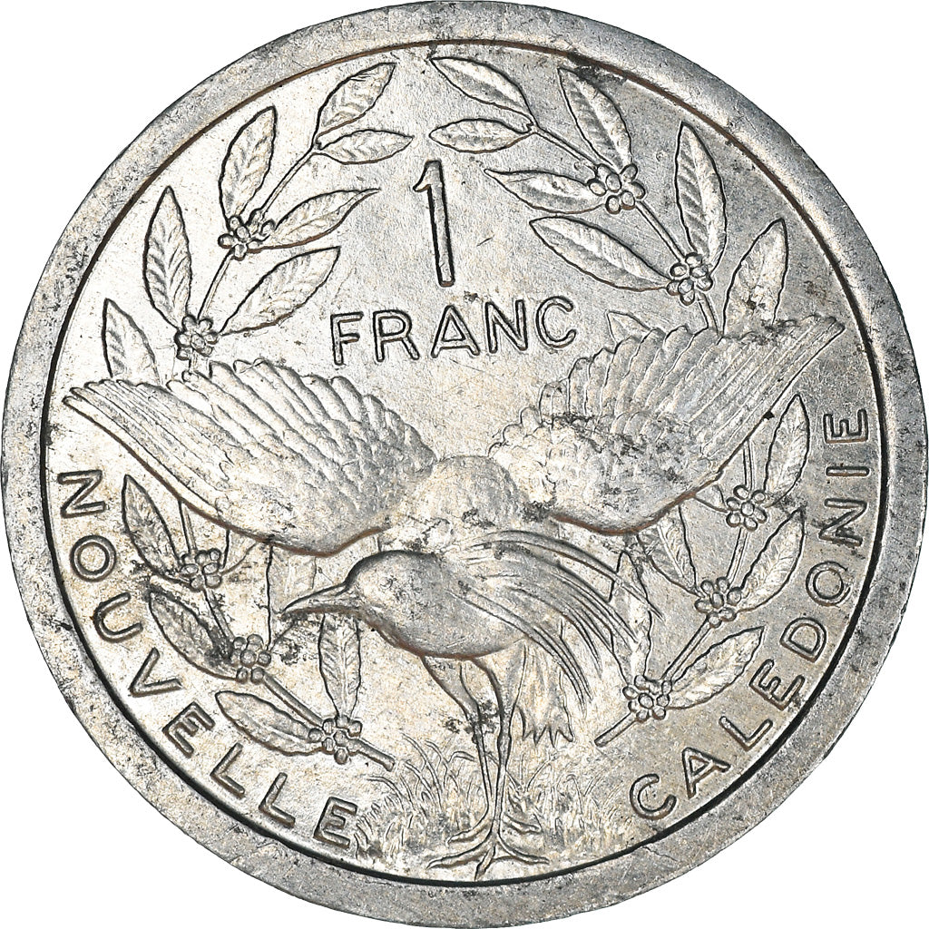 Coin, New Caledonia, Franc, 1991, Paris, EF(40-45), Aluminum, KM:10