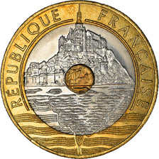 Coin, France, Mont Saint Michel, 20 Francs, 1995, Paris, EF(40-45)