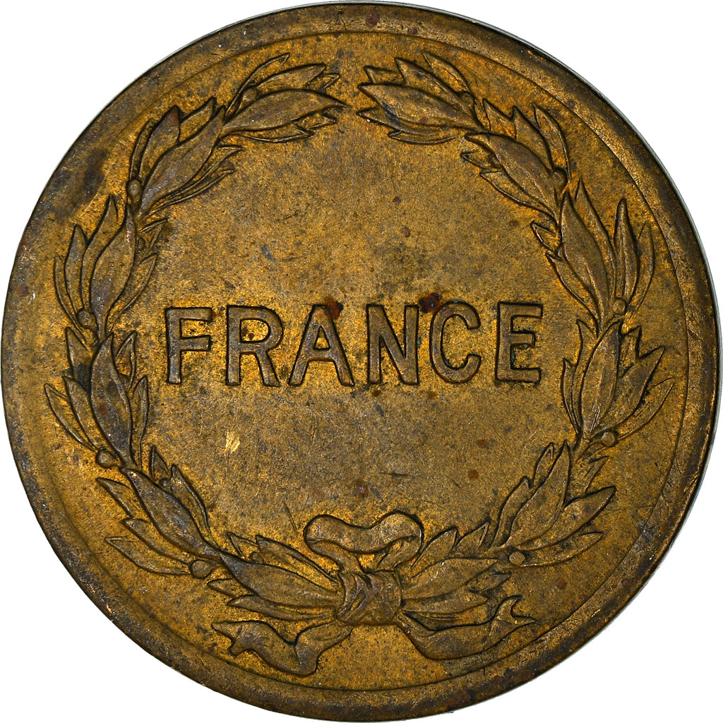 Moneta, Francja, France Libre, 2 Francs, 1944, Philadelphia, VF(30-35)