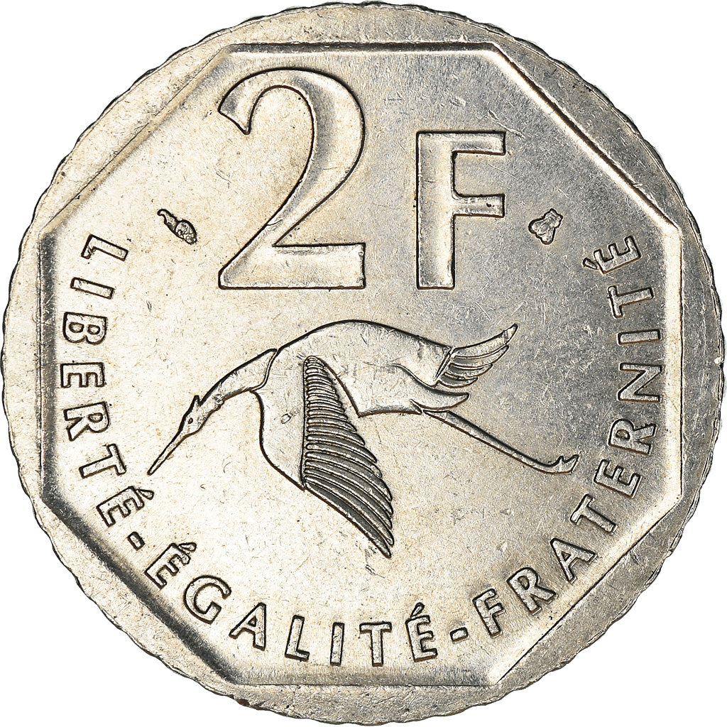 Coin, France, Guynemer, 2 Francs, 1997, Paris, EF(40-45), Nickel, KM:1187