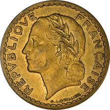 Coin, France, Lavrillier, 5 Francs, 1946, Paris, EF(40-45), Aluminum-Bronze