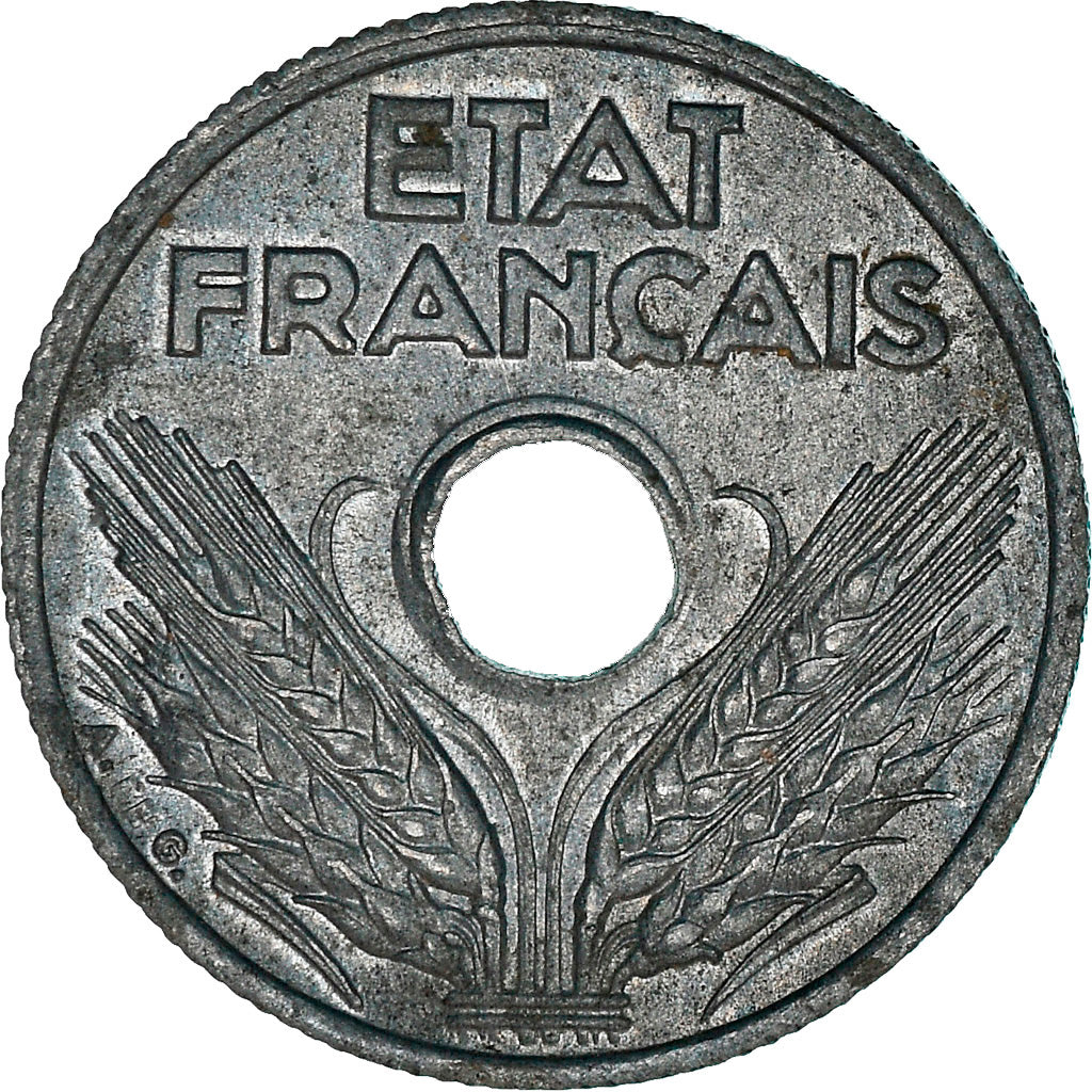 Coin, France, État français, 10 Centimes, 1944, Paris, VF(30-35), Zinc