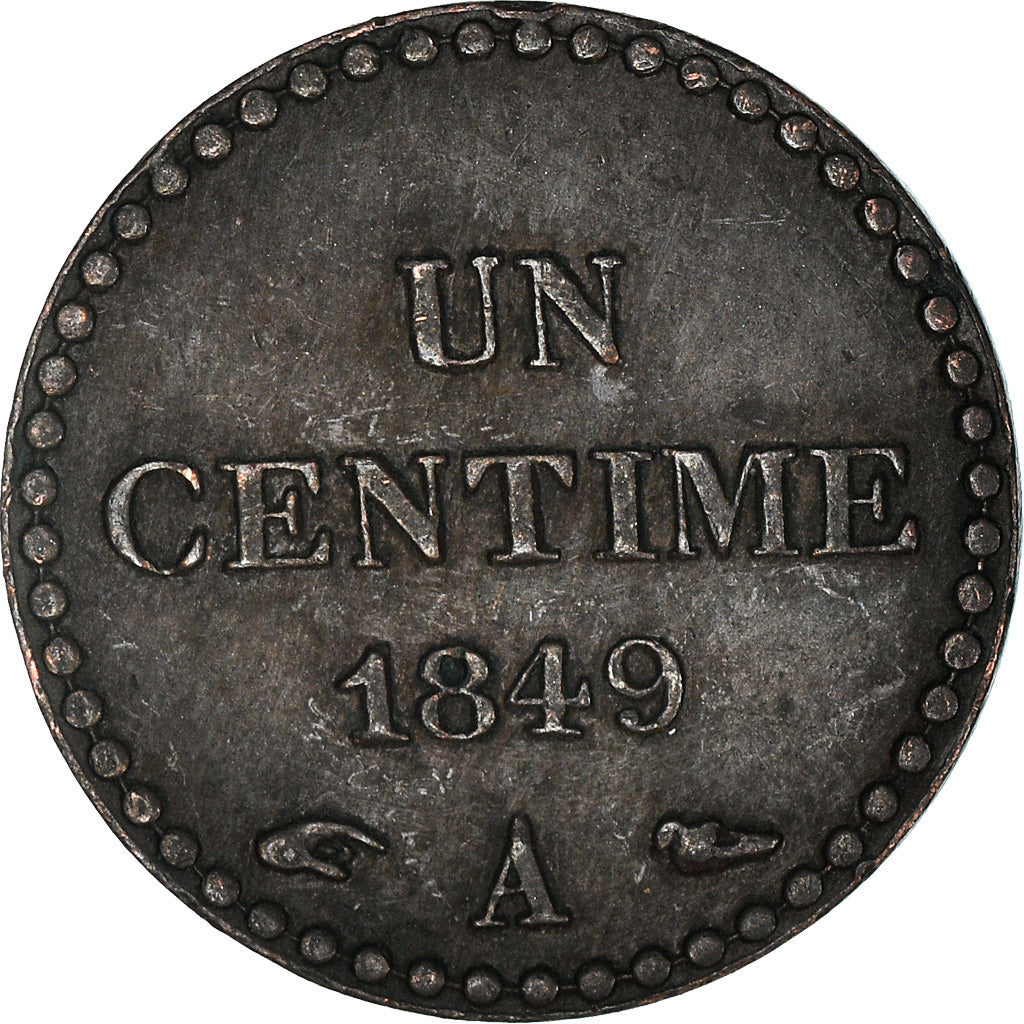 Coin, France, Dupré, Centime, 1849, Paris, EF(40-45), Bronze, KM:754