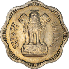 Coin, INDIA-REPUBLIC, 10 Naye Paise, 1963, EF(40-45), Copper-nickel, KM:24.2