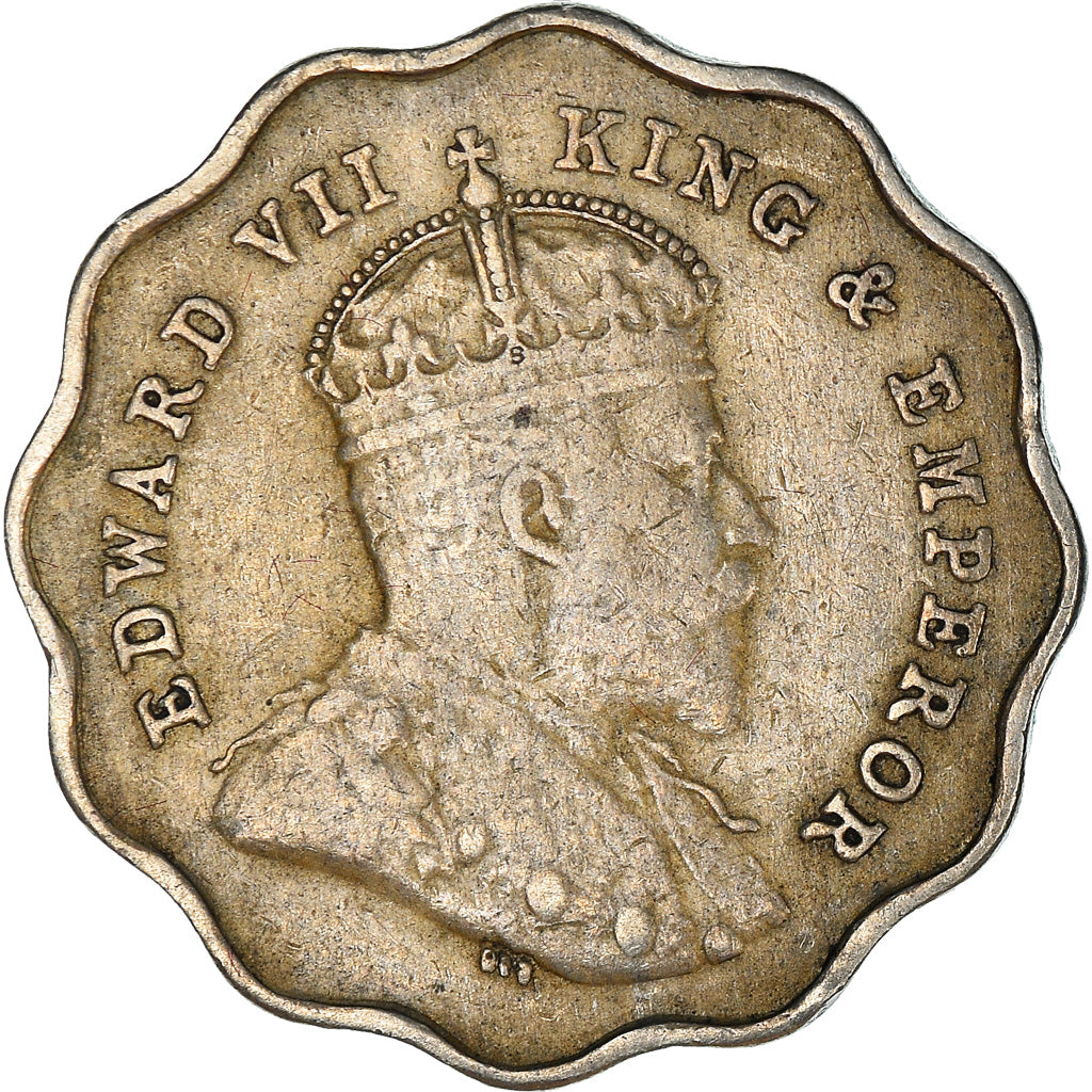 Monnaie, INDIA-BRITISH, Edward VII, Anna, 1910, TTB, Copper-nickel, KM:504