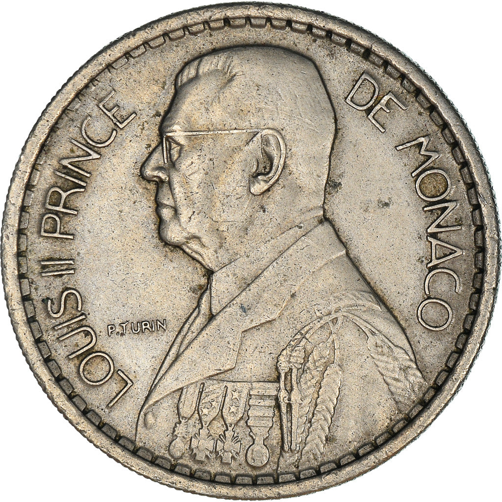 Moneda, Mónaco, Louis II, 10 Francs, 1946, Paris, MBC, Cobre - níquel, KM:123