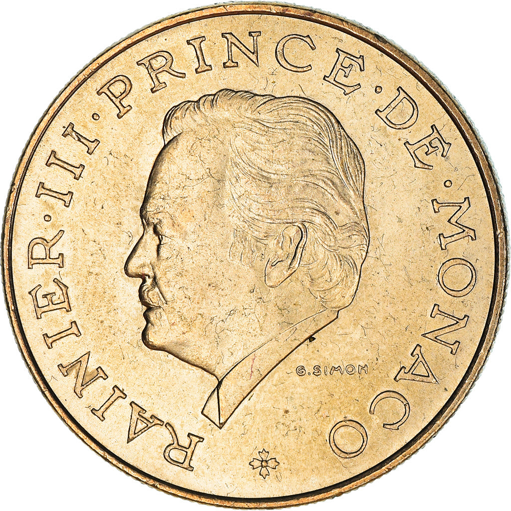 Coin, Monaco, Rainier III, 10 Francs, 1978, EF(40-45), Copper-Nickel-Aluminum