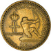 Coin, Monaco, Louis II, 2 Francs, 1924, Poissy, VF(30-35), Aluminum-Bronze