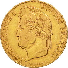 Coin, France, Louis-Philippe, 20 Francs, 1838, Lille, EF(40-45), Gold, KM:750.5