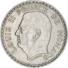 Coin, Monaco, Louis II, 5 Francs, 1945, Paris, VF(30-35), Aluminum, KM:122