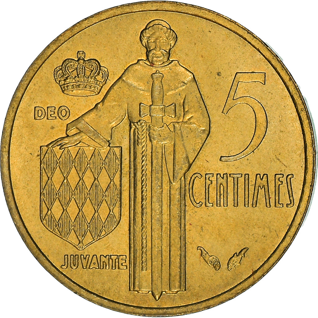 Moneta, Monaco, Rainier III, 5 Centimes, 1977, BB, Alluminio-bronzo, KM:156