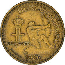 Coin, Monaco, Louis II, Franc, 1926, Poissy, VF(30-35), Aluminum-Bronze, KM:114