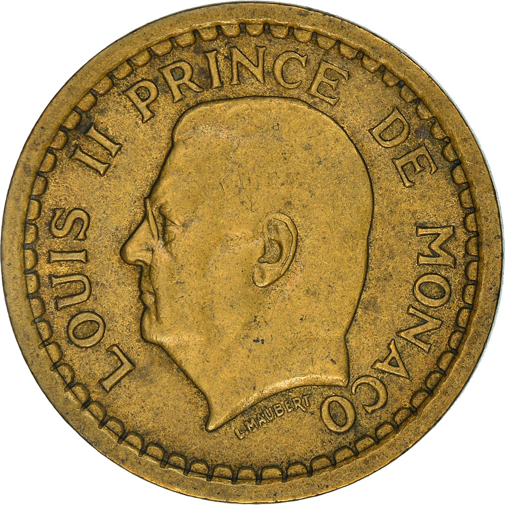 Moneta, Monaco, Franc, 1943, Paris, BB, Rame-alluminio, Gadoury:MC 132