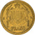 Moeda, Mónaco, Franc, 1943, Paris, EF(40-45), Cobre-Alumínio, Gadoury:MC 132