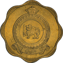 Moneta, Ceylon, Elizabeth II, 10 Cents, 1963, BB, Nichel-ottone, KM:130