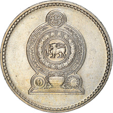 Coin, Ceylon, Elizabeth II, 50 Cents, 1972, EF(40-45), Copper-nickel, KM:132