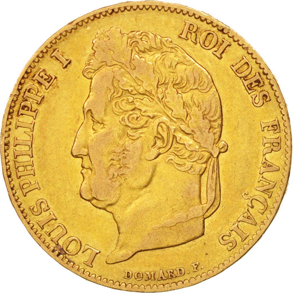 France, Louis-Philippe, 20 Francs, 1842, Paris, EF(40-45), Gold, KM:750.1
