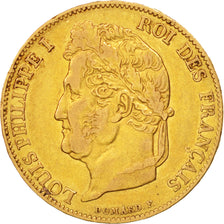 France, Louis-Philippe, 20 Francs, 1842, Paris, EF(40-45), Gold, KM:750.1